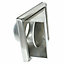 SPARES2GO Stainless Steel External Wall Air Vent Non Return Flap Outlet (5" / 125mm)
