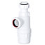 SPARES2GO Telescopic Waste Bottle Trap 40mm 1.5" Basin Bidet Urinal Bathroom Kitchen Sink 75mm Seal