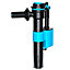 SPARES2GO Toilet Cistern Fill Valve Universal 1/2" BSP Adjustable Water Float Inlet (Side Entry)