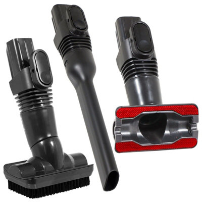 Kit De Nettoyage Mini Pour Aspirateurs Shark - 3 Outils 35 Mm (brosse, Embout Plat, Escalier) - Compatible Tubes Ronds