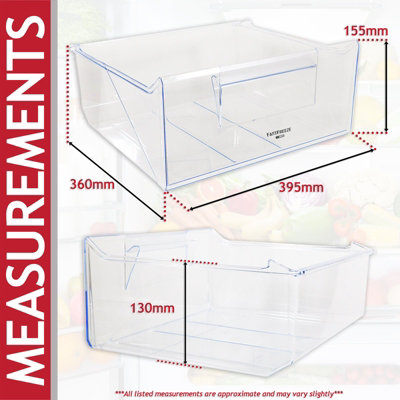 SPARES2GO TOP UPPER MIDDLE DRAWER FOR SMEG C3170 C7280 UKC3170P ...