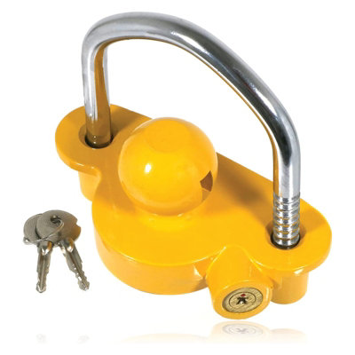 SPARES2GO Tow Ball Lock Caravan Trailer Hitch Heavy Duty Universal Coupler Horse Box
