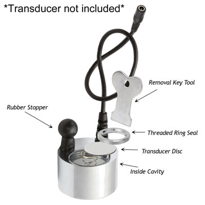 SPARES2GO Transducer Disks compatible with Dimplex Opti Myst Electric Heater Fire (Pack of 2 Discs)