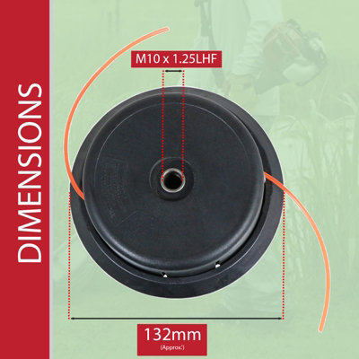 SPARES2GO Trimmer Spool Head for Honda UMR431 UMK425 UMK431E UMK435E ...