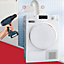 SPARES2GO Tumble Dryer Vent Kit Universal 1.5m Venting Duct Hose + Adaptors Condenser Set