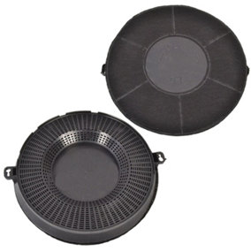 SPARES2GO Type 48 Charcoal Carbon Filter for Whirlpool Cooker Hood Vent (Pack of 2, CHF037, 235 x 29 mm)