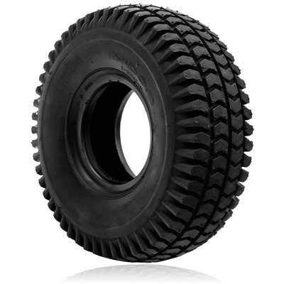 SPARES2GO Tyre 3.00-4 Pneumatic Mobility Scooter Block Tread 300x4 3.00x4 260x85 4" Rim