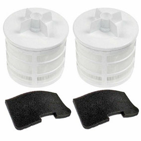 SPARES2GO U66 Type Pre & Post Motor HEPA Filter Kit compatible with Hoover Sprint Vacuum Cleaner x 2
