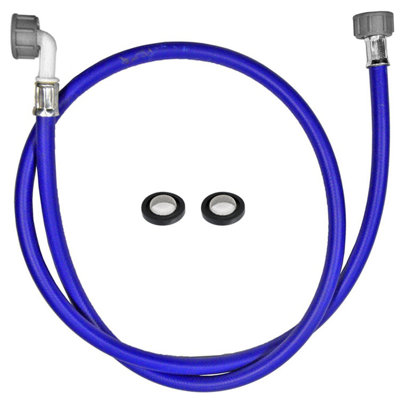 SPARES2GO Universal 1.5m Washing Machine Cold Water Fill Hose + 2 x