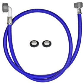 SPARES2GO Universal 1.5m Washing Machine Cold Water Fill Hose + 2 x Filter Mesh Washers