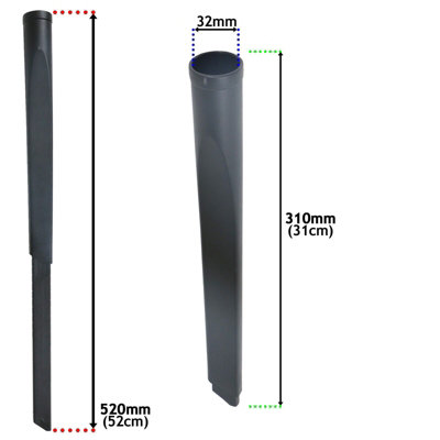 Spares2go Kit Prolunga E Accessori Per Aspirapolvere, Diametro 32 Mm, Universale, 2 Tubi Da 50 Cm, Spazzole E Bocchetta - 5