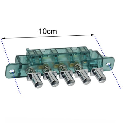 SPARES2GO Universal 5 Push Button Cooker Hood Extractor Vent Fan Selector Switch Bank