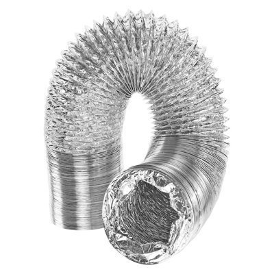 SPARES2GO Universal Trockner Entlüftungsschlauch 10 M Lang, 100 Mm Durchmesser – Inkl. Schlauchschellen