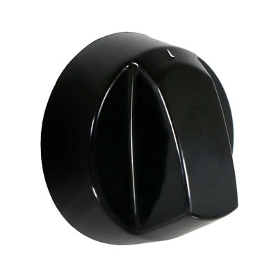 SPARES2GO Universal Black Control Knobs for All Makes and Models of Oven Cooker & Hob (Pack of 4)