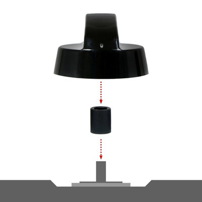 SPARES2GO Universal Black Control Knobs for All Makes and Models of ...