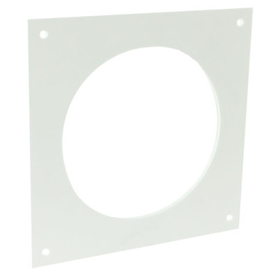 SPARES2GO Universal Cooker Hood External Vent Kit 4" 5" 6" 100mm 125mm 150mm Exterior Wall Duct Set (White)