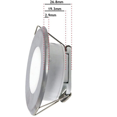 SPARES2GO Universal Cooker Hood LED Light 73.5mm Extractor Vent Lamp ...
