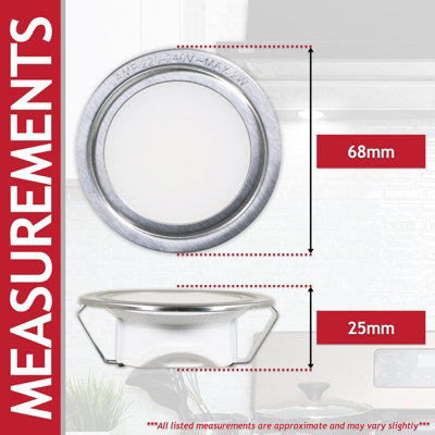 SPARES2GO Universal Cooker Hood LED Light Extractor Vent Lamp Bulb Unit ...