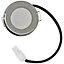 SPARES2GO UNIVERSAL Cooker Hood LED Light Vent Extractor Lamp Round Silver 54.5mm 1.6W AC