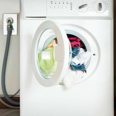 SPARES2GO Universal Drain Hose with Right Angle End for