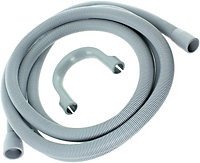 SPARES2GO Universal Drain Outlet Hose for Washing Machine Dishwasher (2.5M, 30mm / 22mm)