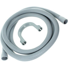 SPARES2GO Universal Drain Outlet Hose for Washing Machine Dishwasher (2.5M, 30mm / 22mm)