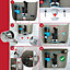 SPARES2GO Universal Dual Flush Toilet Valve 1.5" 2" WC Cistern Push Button Lever Handle Kit