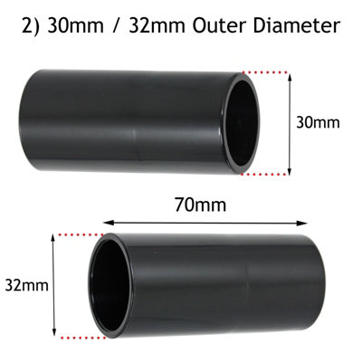 Spares2go Tool Adapter Adapter Nozzle Kit Compatible with Makita Vacuum Hose Dust Port Extractor Hood Sandsaw (30mm 32mm 35mm 38mm