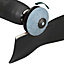 SPARES2GO Universal Electric Drill Lawnmower Garden Tool Steel Blade Sharpener Attachment