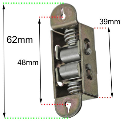 SPARES2GO Electric Cooker Door Catch Roller Type Latch Striker & Keeper For Stoves Oven