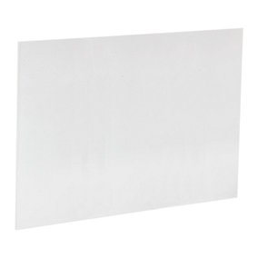 SPARES2GO Universal Fridge Shelf Crisper Cover Clear Cut to Size 520mm x 350mm