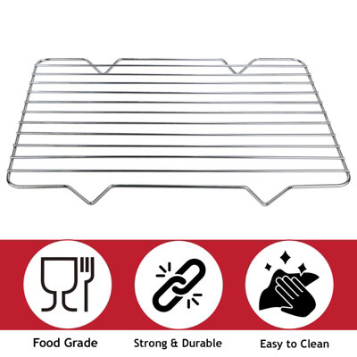 SPARES2GO Universal Insert Grid Rack for Oven Grill Pan (325mm x 240mm)