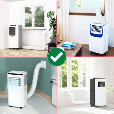 SPARES2GO Universal 5m Extra Long Aluminium Flexible Tumble Dryer Vent Hose Exhaust Pipe 4 100mm ~5056141962863 06c Mp