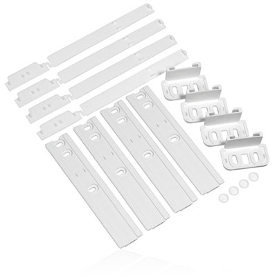 SPARES2GO UNIVERSAL Integrated Fridge Door Slide Mounting Bracket Slider Kit (pack of 4)