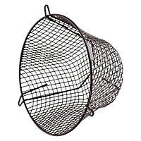 SPARES2GO Universal K3 Plastic Coated Terminal Guard Round Boiler Flue Cage (11'' / 280mm) Brown