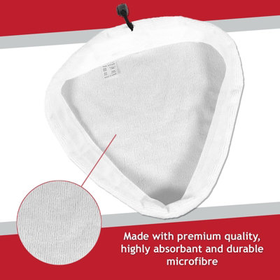 H2O HD Microfibre Cloth Pack - Set Of 3 Replacement Cleaning Pads For Steam Cleaners Optimize Your Cleaning Power With Pads Spec