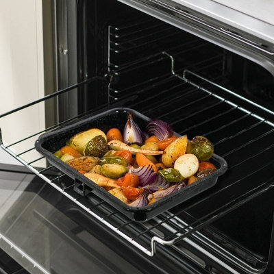 SPARES2GO Universal Oven Grill Pan Small Medium Rack & Detachable ...