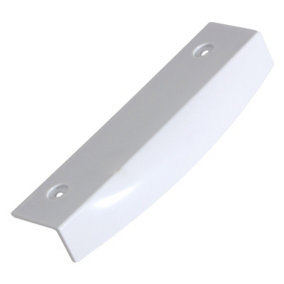 SPARES2GO Universal Replacement Fridge Freezer Handgrip Door Handle (White, 145mm)