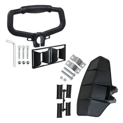 SPARES2GO Universal Strimmer Grip Handle + Blade Guard Brushcutter ...