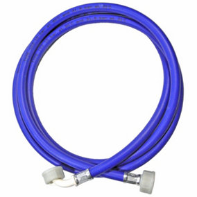 SPARES2GO Universal Washing Machine / Dishwasher Fill Hose Cold Water Inlet Feed Pipe (2.5 Metre)