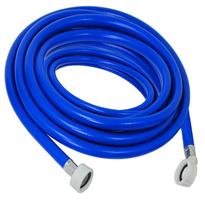 SPARES2GO Universal Washing Machine / Dishwasher Fill Hose Cold Water Inlet Feed Pipe (5 Metre)