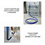 SPARES2GO Universal Washing Machine Dishwasher Fill Hose Cold Water Inlet Feed Pipe (5 Metre)