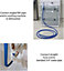 SPARES2GO Universal Washing Machine Dishwasher Fill Hose + Drain Hose Extension Set (5 Metre)