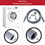 SPARES2GO Universal Washing Machine Dishwasher Waste Kit Drain Hose Extension Pipe (2.5M)