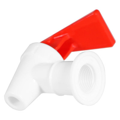 Brita Spout Replacement Tomlinson White Cooler Replacement Faucet With Red Touch Guard - Child-Safe No-Drip Water Dispenser Tap Drip Free Cooler Faucet