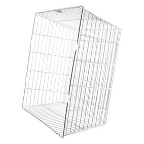 SPARES2GO Universal Zinc Coated Terminal Guard Square Boiler Flue Cage (14'' x 14'' x 7'')