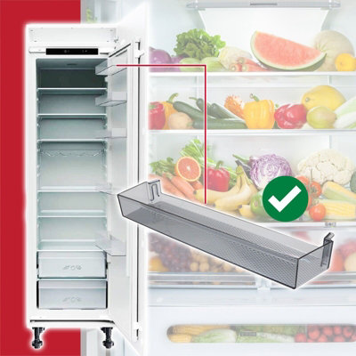 SPARES2GO Upper Door Shelf Top Dairy Rack compatible with Lamona ...