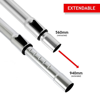 SPARES2GO Vacuum Cleaner Telescopic Rod Extension Tube Pipe compatible ...