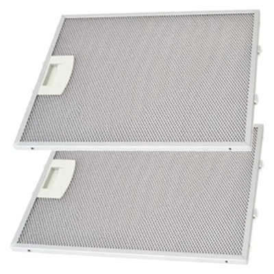 SPARES2GO Vent Extractor Metal Mesh Filter compatible with Bosch Cooker Hood Vent (Pack of 2, 250 x 310 mm)