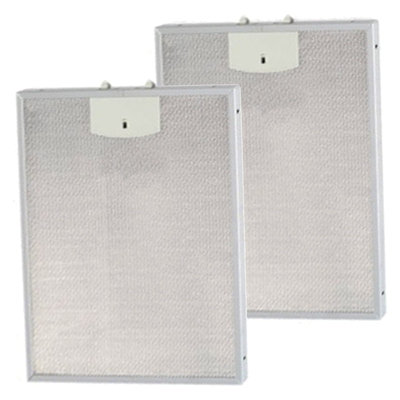 SPARES2GO Vent Extractor Metal Mesh Filter compatible with Neff Cooker Hood Vent (Pack of 2, 250 x 310 mm)